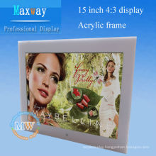 15 inch desktop or wall mount digital picture frame